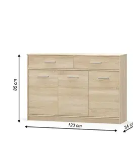Komoda TEYO 3D2S Tempo Kondela
