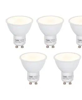 Sada 5 LED žiaroviek GU10 so senzorom súmraku 5W 380lm 2700K