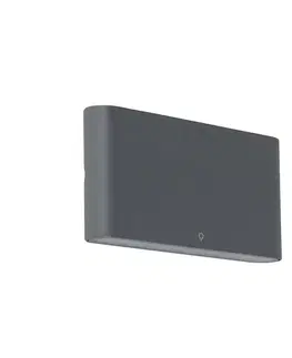 Vonkajšia nástenná lampa tmavošedá 17,5 cm vrátane LED IP65 - Batt