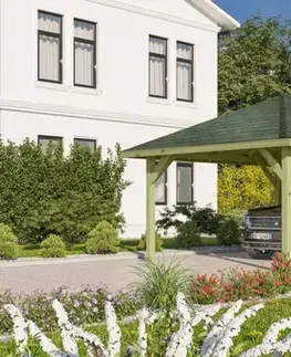Drevený prístrešok / carport 431 x 778 cm Dekorhome