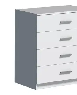 Komoda TIMON biela Komoda 4S Biały