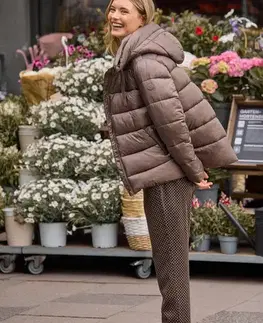 Prešívaná bunda, bronzová