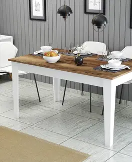 Jedálenský stôl Milan 520 - Walnut, White