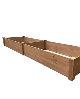 KONDELA Jelno drevený vyvýšený záhon hnedá