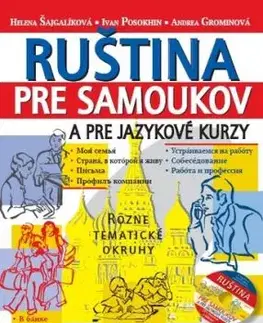 Ruština pre samoukov a jazykové kurzy + 2 CD - Helena Šajgalíková, Ivan Posokhin, Andrea Grominová