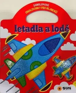 Samolepkové omalovánky pro nejmenší: Letadla a lodě