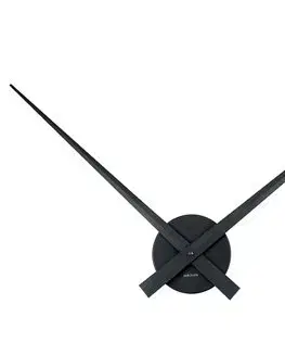 Nástenné hodiny Karlsson Little Big Time 450050 (90 cm) - čierne