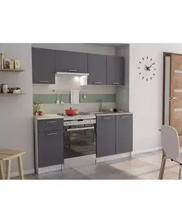 Kuchynská linka Irma šedá / biely 180cm