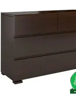 Komoda drevená borovica 4s Skandica Vestre Palisander