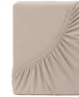 4Home Jersey prestieradlo MAKO v odtieni kávy, 60 x 120 cm, 60 x 120 cm