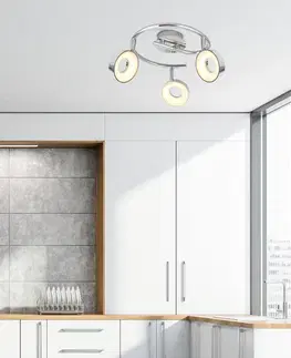 Špirálová stropná lampa 3X4W LED chróm 3000K ISLA