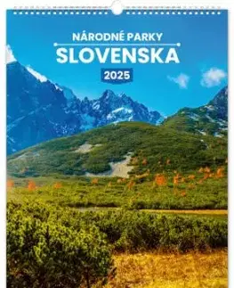 Nástenný kalendár Národné parky Slovenska 2025, 33 × 46 cm