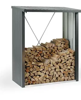 Biohort Drevník BIOHORT Woodstock 157 x 102 x 199 cm (sivý kremeň metalíza)