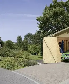 Prístrešok na auto 297 x 447 cm smrek Dekorhome
