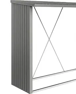 Biohort Drevník BIOHORT Woodstock 229 x 102 x 199 cm (sivý kremeň metalíza)