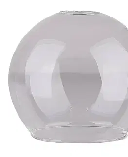 Okrúhle sklenené tienidlo, bezfarebné, E14, pre žiarovky Dixi / Ozzo