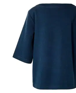 Tričko so štruktúrou, tmavomodré