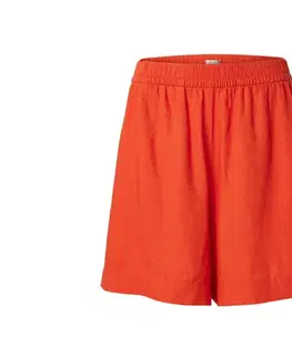 Ľanové šortky, oranžové