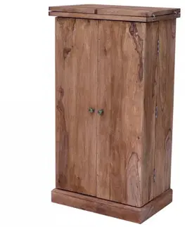Rozkladacia barová skriňa 55x110x40 indický masív palisander