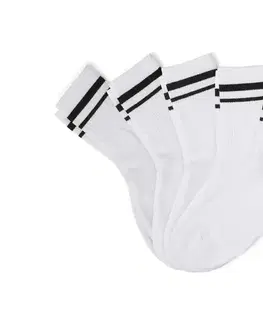 Detské tenisové ponožky, 5 párov, biele