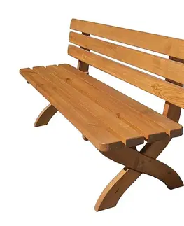 Masívna lavica z borovice drevo lakované 40 mm (rôzne dĺžky) 160 cm