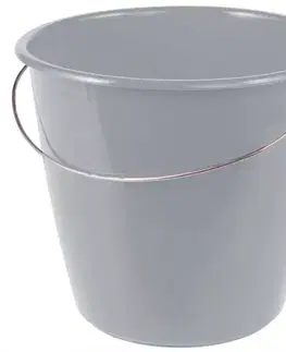 Vedro s kovovou rúčkou 5 l sivá 5 l 24x20 130