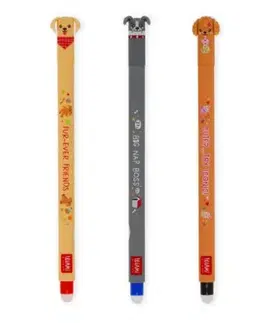 Legami Set troch gumovateľných pier Fur-Ever Friends BACK TO SCHOOL