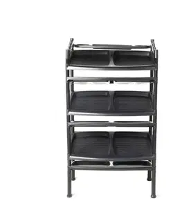 Botník 6 poschodí Black 52 x 34 x 91 cm