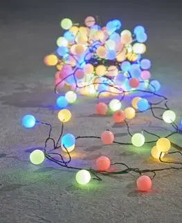 Vianočné svetielka zelené so 140 viacfarebnými LED diódami 3,5 m IP44 - Dasher