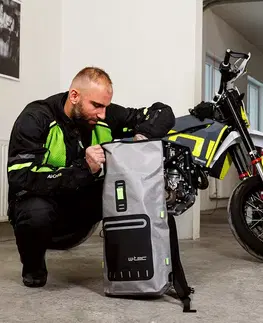 W-TEC Aircross bunda čierna-fluo žltá - 3XL