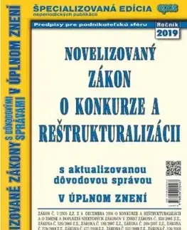 Novelizovaný zákon o konkurze a reštrukturalizácii 7/2019