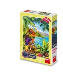 PAPOUŠEK V DŽUNGLI 100 XL neon Puzzle