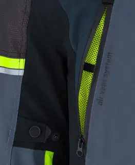 W-TEC Modock bunda čierno-modro-fluo žltá - 3XL
