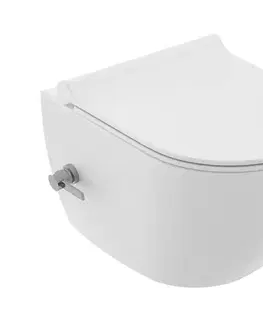 Ravak X01912 - Závesné WC s bidetovou tryskou CHROME keramika/biela X01912