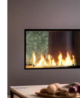InFire - Vstavaný BIO krb 48,5x83,5 cm 3,5kW čierna SLIMfire 2side 800 Black