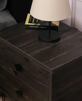Nočný stolík Luna - Dark Brown