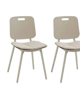 Hliníková stolička SORELLA vr. podsedáku (ivory)