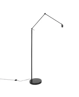 Moderná stojaca lampa čierna nastaviteľná - Editor