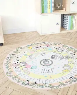 Podložka s vílami na hranie pre dievčatá - Vília podložka s menom a dúhami