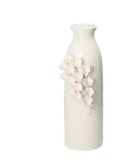 Dekoria Váza White Bells 36cm, 12 x 12 x 36 cm