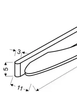 Nástenná lampa do kúpeľne chrómová studená biela LED 5W 41cm Nike