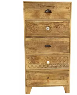 Komoda Manu 60x120x45 indický masív mango