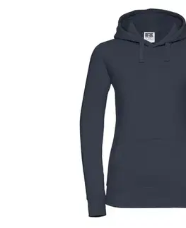 RUSSELL COLECTION Dámska mikina Russel s kapucňou - MODRÁ ( navy )  XS