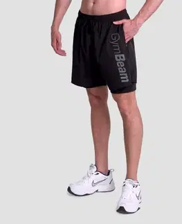 GymBeam Šortky 2in1 Essence Black  M
