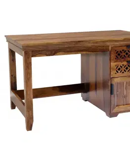 Písací stôl Mira 130x76x70 indický masív palisander