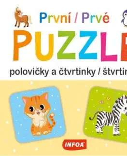 Krabička - První PUZZLE - polovičky a čtvrtinky / Prvé PUZZLE - polovičky a štvrtinky (CZ/SK vydanie)
