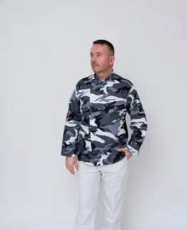 EGOCHEF Kuchársky rondon EGOchef Maskáč 100 % bavlna - dlhý rukáv  XXXL