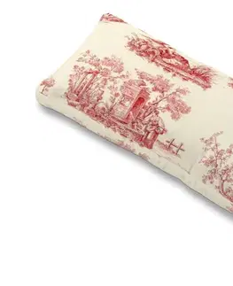 Dekoria Poťah na vankúš Karlstad 67x30cm, bordový vzor na svetlobéžovom podklade, Poťah na vankúš Karlstad 67 x 30 cm, Avinon, 132-15