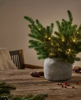 LED jedľové vetvičky, 3 ks