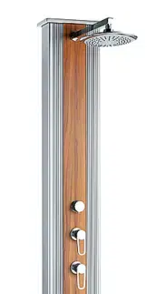 Hanscraft Solárna sprcha DADA PIU s ručnou sprchou (imitácia dreva/inox)